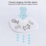 Quadratischer Spülbeckenfilter Bad Anti-Haar Toilettenbodenablaufabdeckung Hausküchenabwasserbeckenfilter, Anti-Haar Toilettenbodenablauf