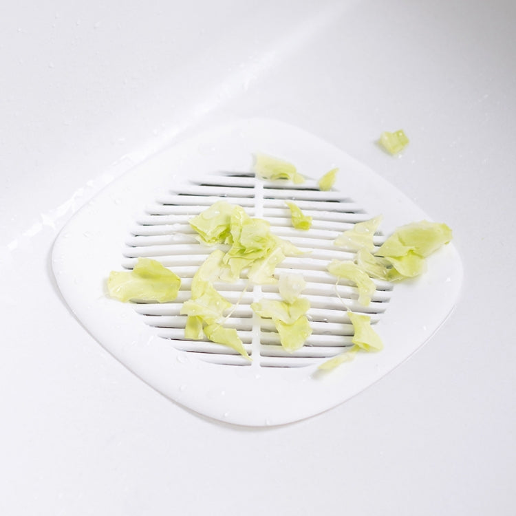 Quadratischer Spülbeckenfilter Bad Anti-Haar Toilettenbodenablaufabdeckung Hausküchenabwasserbeckenfilter, Anti-Haar Toilettenbodenablauf