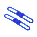 5 Stück Silikonband Mountainbike Taschenlampenhalter Elastisches Band Fahrradlicht Halterung