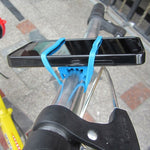 5 Stück Silikonband Mountainbike Taschenlampenhalter Elastisches Band Fahrradlicht Halterung