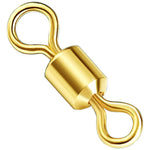100 STÜCK Angelzubehör, Zimu-Wirbel, vergoldeter Wirbel, Angelzubehör, Länge 1,1 cm, Länge 1,0 cm, Länge 0,9 cm, Länge 0,8 cm
