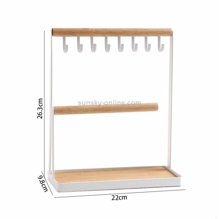 Haken Schmuckständer Handy Schmuck Brillen Desktop Zweischichtiger Präsentationsständer, Schmuckständer