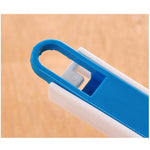 2 STK. Mini-Reinigungsbürste mit abnehmbarer Kehrschaufel für Fensterfugen, Tastaturecken und Ritzen, 2 STK. Blau