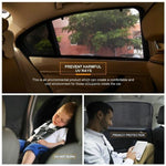 Auto Car Window Mesh Shield Sunshade Visor Net Mosquito Repellent UV Protection Window Covers, UV Protection Window Covers,Rear Window, Front window75x50cm, Rear window113x50cm