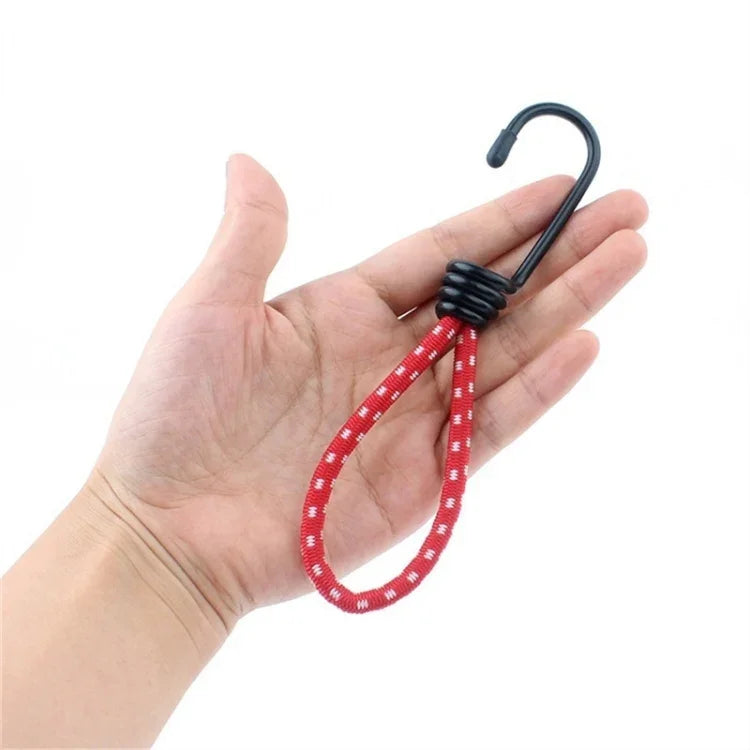 3 Stk. Outdoor-Campingzelt Elastisches Seilschnalle Hohe Elastizität Befestigungsgurte Campingzubehör, zufällige Farblieferung, Elastisches Seilschnalle