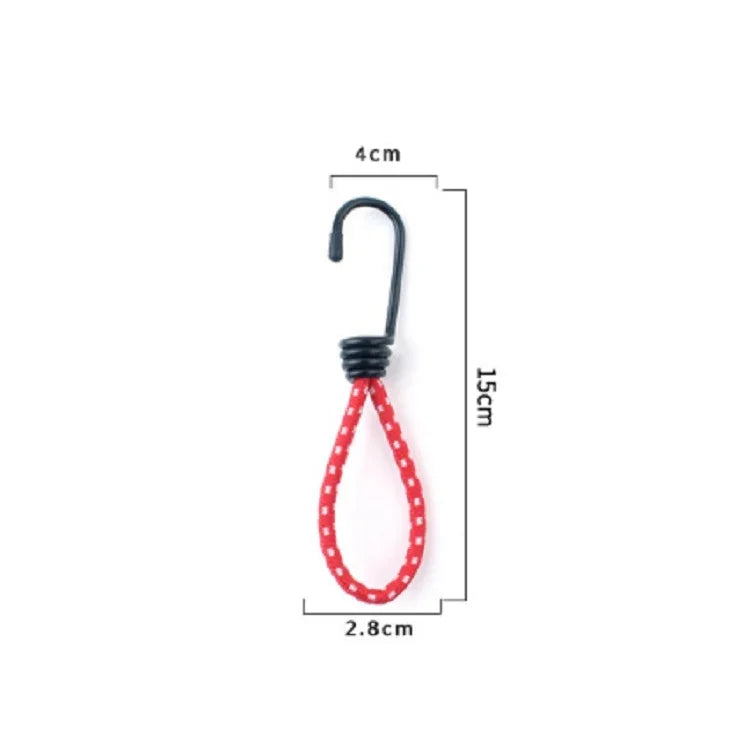 3 Stk. Outdoor-Campingzelt Elastisches Seilschnalle Hohe Elastizität Befestigungsgurte Campingzubehör, zufällige Farblieferung, Elastisches Seilschnalle