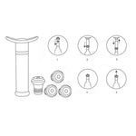 Weinstopper aus Edelstahl, Champagnerstopper, Rotwein-Vakuumpumpe, Weinstopper aus Edelstahl