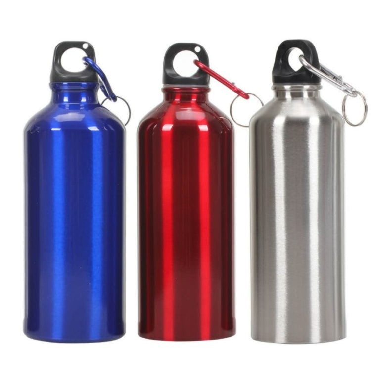 Aluminium Outdoor Sport Wasserflasche Tragbare Bergsteigerflasche Fahrradflasche, 600ml