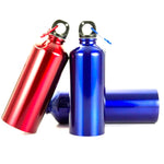 Aluminium Outdoor Sport Wasserflasche Tragbare Bergsteigerflasche Fahrradflasche, 600ml
