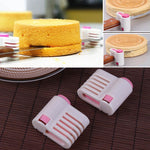 4 Stück DIY Tortenschneider 5 Schichten Torten- und Kuchenschneider, 4 Stück DIY Tortenschneider (Pink)