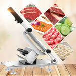 Haushalt manueller Fleisch- und Gemüseschneider, Dicke einstellbar, aus Edelstahllegierung, Fleischschneidemaschine