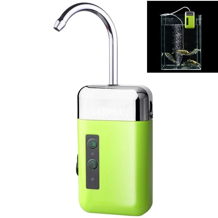 LINNHUE Automatische Wasserpumpe, Ladewasserabsorber, Outdoor-Angeln, Belüftungspumpe, LINNHUE
