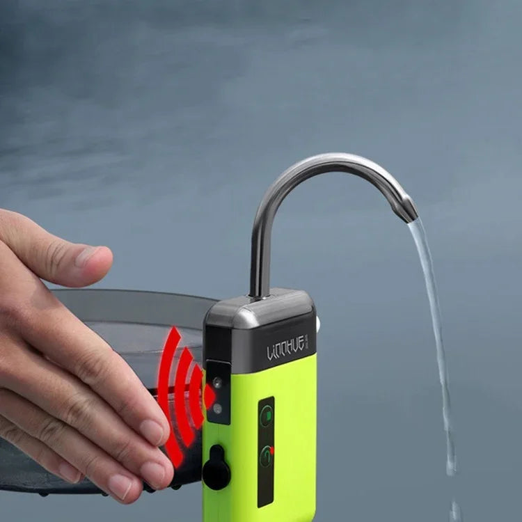 LINNHUE Automatische Wasserpumpe, Ladewasserabsorber, Outdoor-Angeln, Belüftungspumpe, LINNHUE