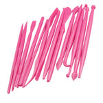 2 Sets Mini-Fondant-Modellierwerkzeuge Kuchengravurstift, 28 St. Gelb, 28 St. Rosarot, 28 St. Pink