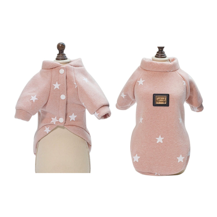 Haustier Herbst- und Winter-Fünfstern-Musterpullover, warme Haustierkleidung, L, XXL, XL