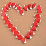 50 Stück Mini Rot Herz Liebe Holz Foto Papier Peg Pin Wäscheklammer Handwerk Postkartenklammern, Postkartenklammern