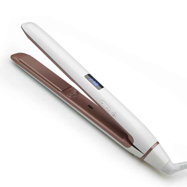 Professional Hair Straightener LED Display Ceramic Coating Plate Ionic Curling Flat Iron
