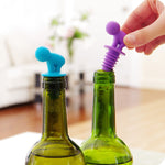 7 Stück Cartoon Silikon Versiegelter Spiralkorken für Rotwein + Becherfüße Set, Zufällige Farblieferung, 7 Stück Cartoon-Form