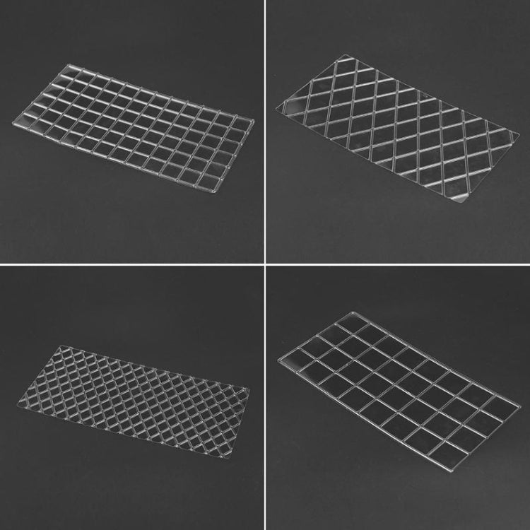 2 Sets DIY Tortenform Textur Fondant-Prägeform, Karomuster, Rollrohr