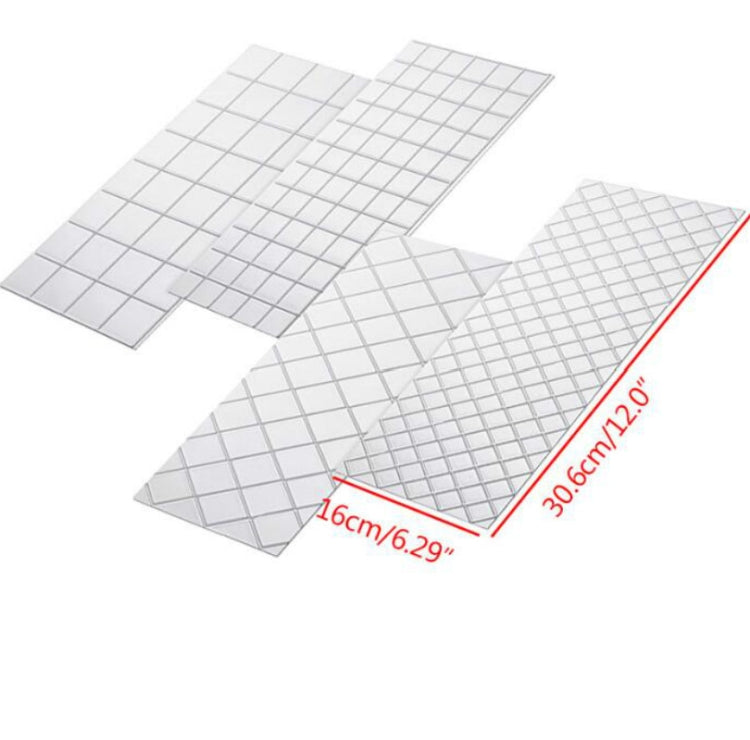 2 Sets DIY Tortenform Textur Fondant-Prägeform, Karomuster, Rollrohr