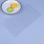 2 Sets DIY Tortenform Textur Fondant-Prägeform, Karomuster, Rollrohr