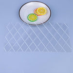 2 Sets DIY Tortenform Textur Fondant-Prägeform, Karomuster, Rollrohr