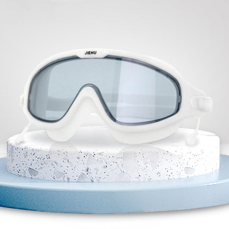 JIEHU JH8208DMJS Großrahmen Wasserdichte und Antibeschlag Hochauflösende Augenschutz-Schwimmbrille, JH8208DMJS(Rauchgrün Weiß), JH8208DMJS(Rauchschwarz), JH8208DMJS(Transparent Weiß), JH8208DMJS(Transparent Pink), JH8208DMJS(Transparent Grün)