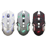WARWOLF Q8 Kabellose wiederaufladbare Maus Leuchtende Gaming-Maus