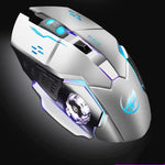 WARWOLF Q8 Kabellose wiederaufladbare Maus Leuchtende Gaming-Maus
