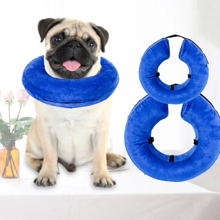 Aufblasbares Hundehalsband aus PVC, Anti-Ruck-Halsband für Haustiere, Größen: S, M, L, XL