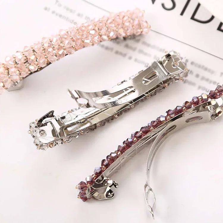 Modische Haarspangen und Haaraccessoires für Mädchen mit Kristall-Strasssteinen
