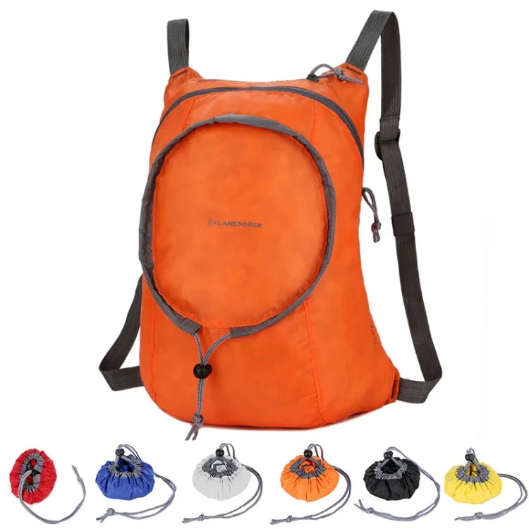 Wasserdichter, faltbarer Nylon-Rucksack für Damen und Herren, tragbar, bequem, leicht, verstaubar, zusammenklappbar