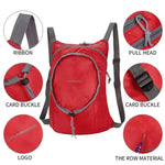 Wasserdichter, faltbarer Nylon-Rucksack für Damen und Herren, tragbar, bequem, leicht, verstaubar, zusammenklappbar