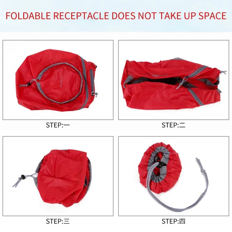 Wasserdichter, faltbarer Nylon-Rucksack für Damen und Herren, tragbar, bequem, leicht, verstaubar, zusammenklappbar