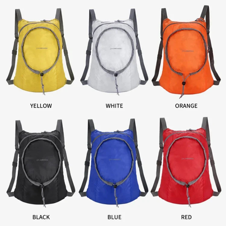 Wasserdichter, faltbarer Nylon-Rucksack für Damen und Herren, tragbar, bequem, leicht, verstaubar, zusammenklappbar