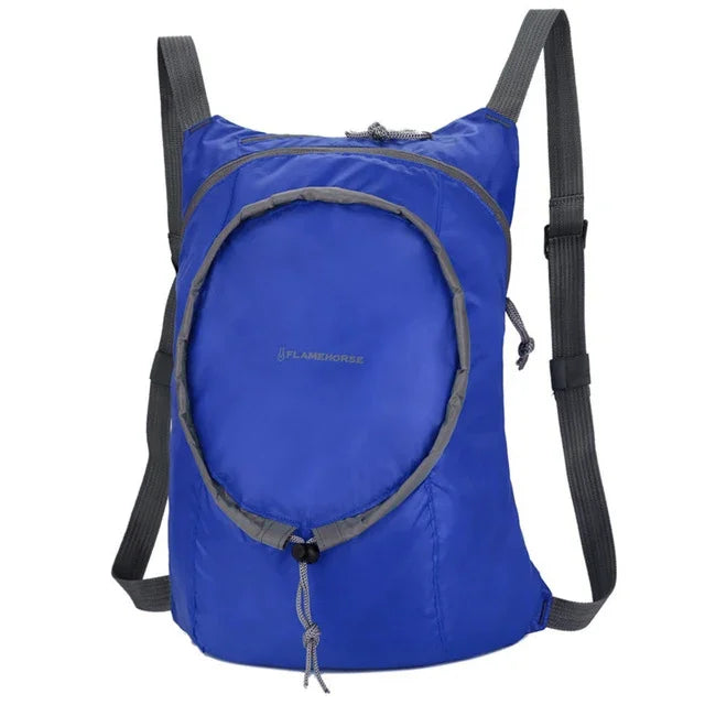 Wasserdichter, faltbarer Nylon-Rucksack für Damen und Herren, tragbar, bequem, leicht, verstaubar, zusammenklappbar