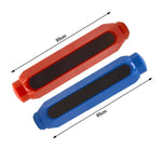 Magnetischer Kreidehalter, staubfreier Kreidestift mit doppelter Feder, selbstanpassende Kreideklammer, zufällige Farbe, selbstanpassende Kreideklammer