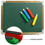 Magnetischer Kreidehalter, staubfreier Kreidestift mit doppelter Feder, selbstanpassende Kreideklammer, zufällige Farbe, selbstanpassende Kreideklammer