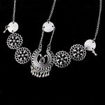 Silbernes Vintage-Quasten-Haarband mit Metallmünze, langes Punk-Haarband, Stirnschmuck