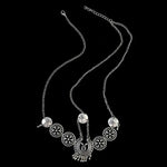Silbernes Vintage-Quasten-Haarband mit Metallmünze, langes Punk-Haarband, Stirnschmuck