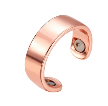 Persönlichkeitsring Magnetischer Gesundheitsring Kreativer Schmuck Offener Ring, Glänzendes Roségold, Glänzendes Schwarz, Geprägtes Roségold