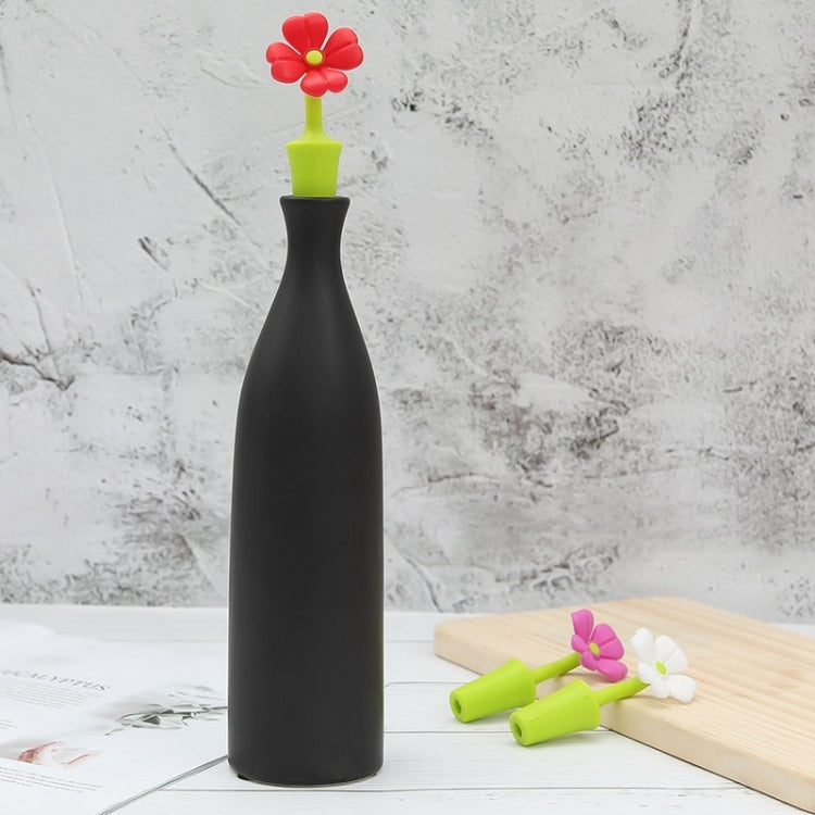 3 STÜCK Kreativer Weinflaschenverschluss Blumen-Silikon-Weinstopfen, 3 STÜCK Rosen-Stopfen, 3 STÜCK Roter Sonnenblumen-Bierstopfen, 3 STÜCK Blatt-Bierstopfen