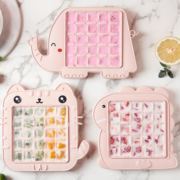 Kreative süße Cartoon-Tierform Eiswürfelform Sommerhausgemachte Kinder DIY Saft Popsicle Form, Elefant, Dinosaurier, Kätzchen