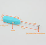Elektrischer Handmixer für die Küche, Mini-Edelstahl-Eier-Kaffee-Milchtee-Mixer