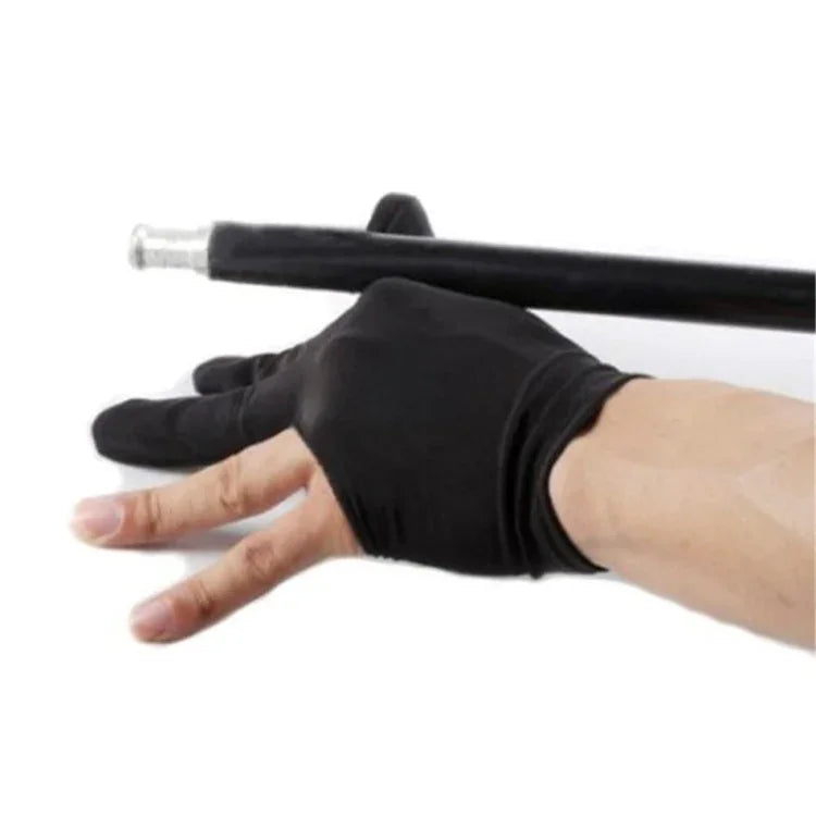 10 Stücke/Set Spandex Snooker Billard Queue Handschuh Pool Linke Hand Offen Drei Finger Snooker Zubehör