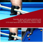 10 Stücke/Set Spandex Snooker Billard Queue Handschuh Pool Linke Hand Offen Drei Finger Snooker Zubehör