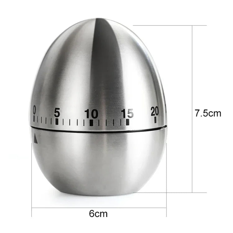 Mechanical Egg Kitchen Cooking Timer Alarm 60 Minutes Stainless Steel  Kitchen Tools, Mechanical Egg Timer