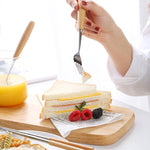 3-in-1-Besteckset aus Löffel, Essstäbchen und Gabel, dreiteiliges kreatives Set für Studenten, tragbares Geschirr, dreiteiliges Set aus Löffel, Gabel und Essstäbchen mit Holzgriff, zweiteiliges Set aus Holzlöffel und Essstäbchen