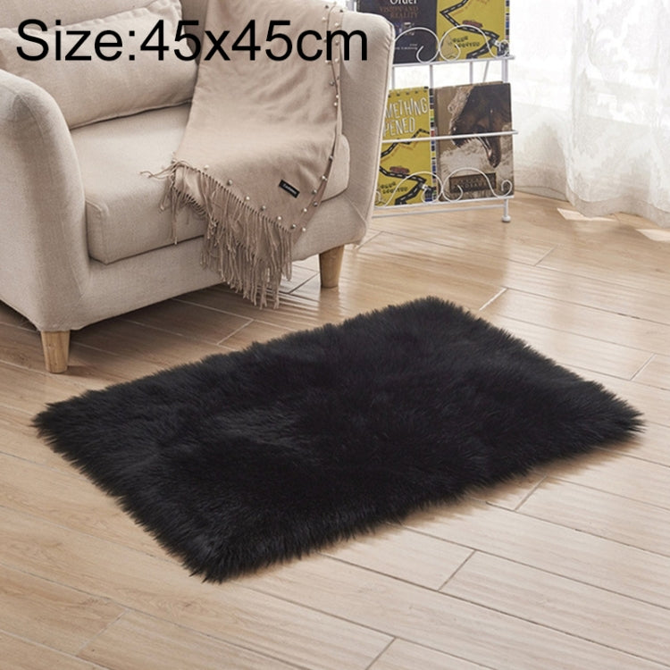 Luxuriöser rechteckiger quadratischer weicher Kunstwollteppich aus Schaffell, flauschiger Teppich, 80x180cm, 45x45cm, 100x180cm, 55x55cm