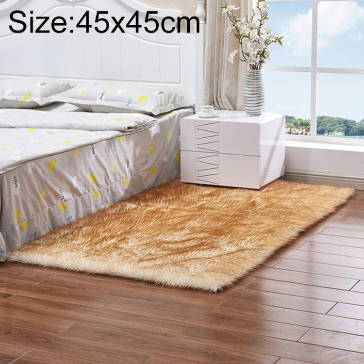 Luxuriöser rechteckiger quadratischer weicher Kunstwollteppich aus Schaffell, flauschiger Teppich, 80x180cm, 45x45cm, 100x180cm, 55x55cm